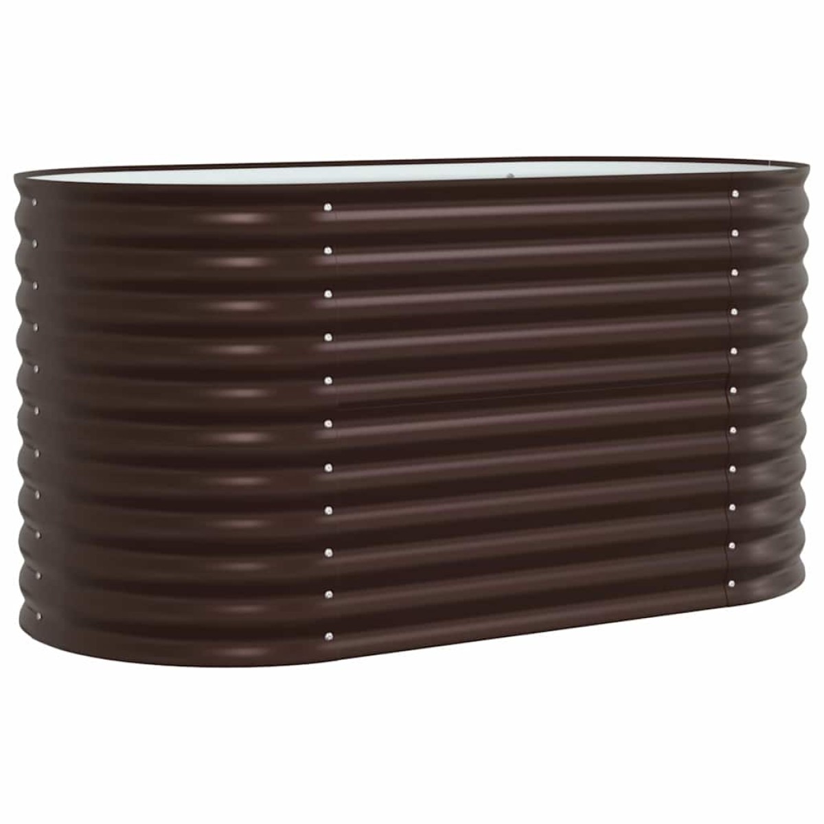 vidaXL Ανεβασμένο Κρεβάτι Καφέ 160 x 80 x 81 cm Ατσάλι