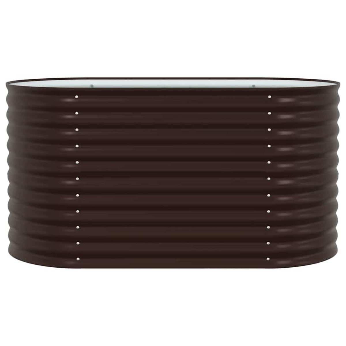 vidaXL Ανεβασμένο Κρεβάτι Καφέ 160 x 80 x 81 cm Ατσάλι