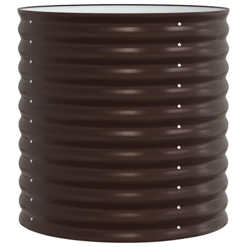vidaXL Ανεβασμένο Κρεβάτι Καφέ 80 x 80 x 81 cm Ατσάλι
