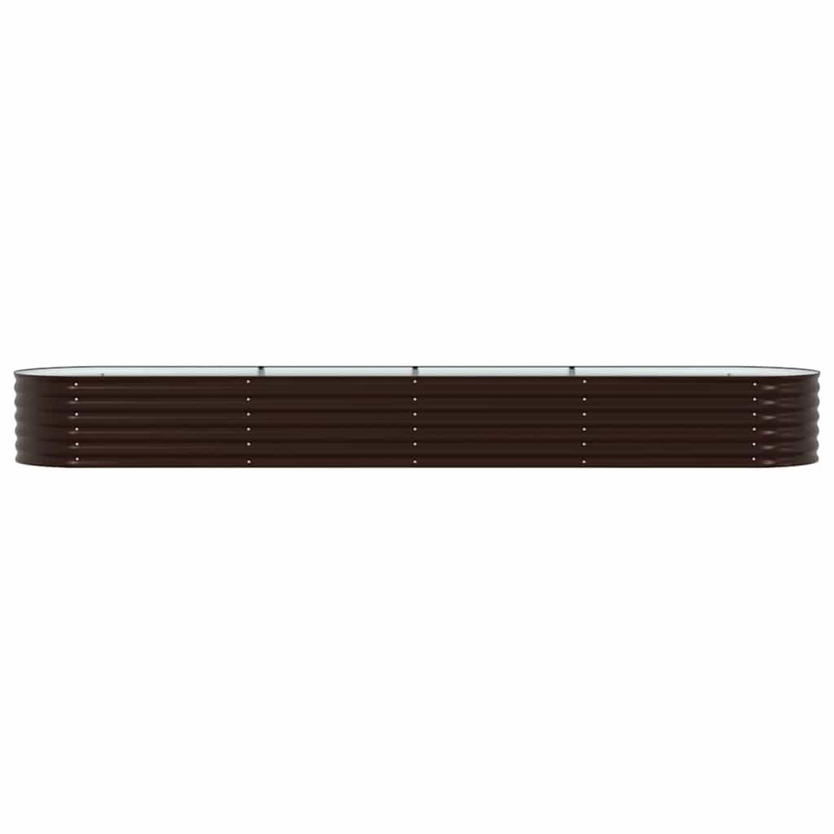 vidaXL Ανεβασμένο Κρεβάτι Καφέ 400 x 80 x 44 cm Ατσάλι