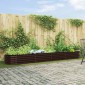 vidaXL Ανεβασμένο Κρεβάτι Καφέ 400 x 80 x 44 cm Ατσάλι