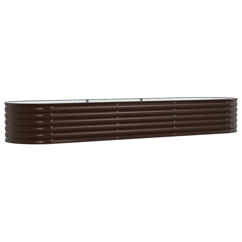 vidaXL Ανεβασμένο Κρεβάτι Καφέ 320 x 80 x 44 cm Ατσάλι