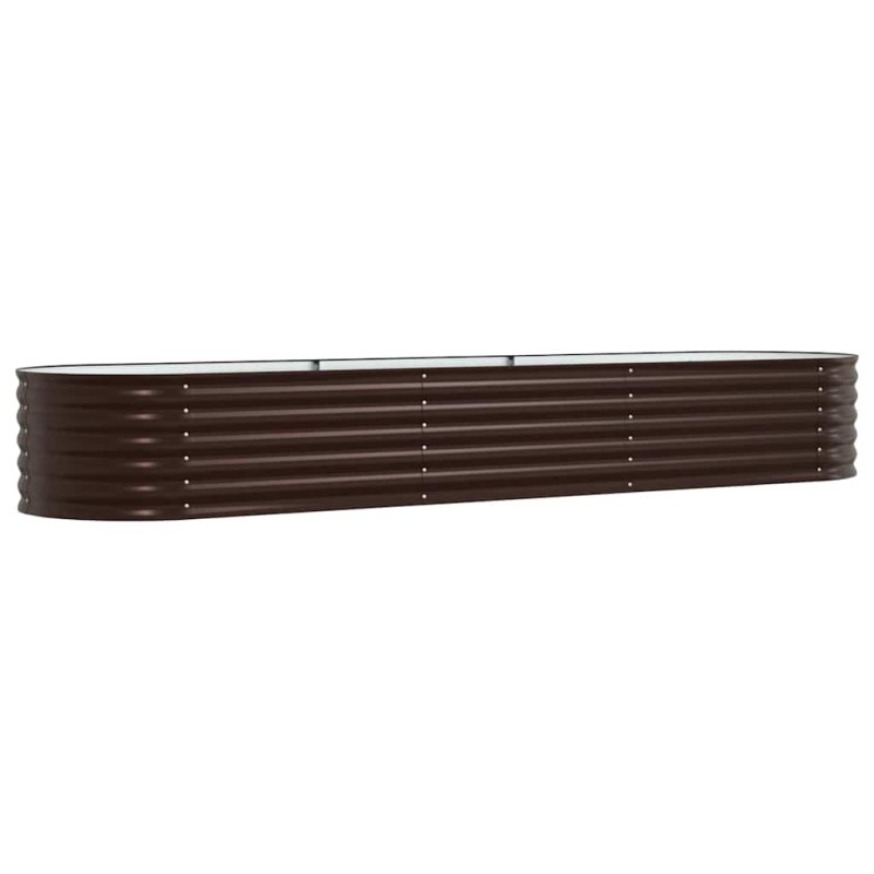 vidaXL Ανεβασμένο Κρεβάτι Καφέ 320 x 80 x 44 cm Ατσάλι
