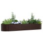 vidaXL Ανεβασμένο Κρεβάτι Καφέ 320 x 80 x 44 cm Ατσάλι