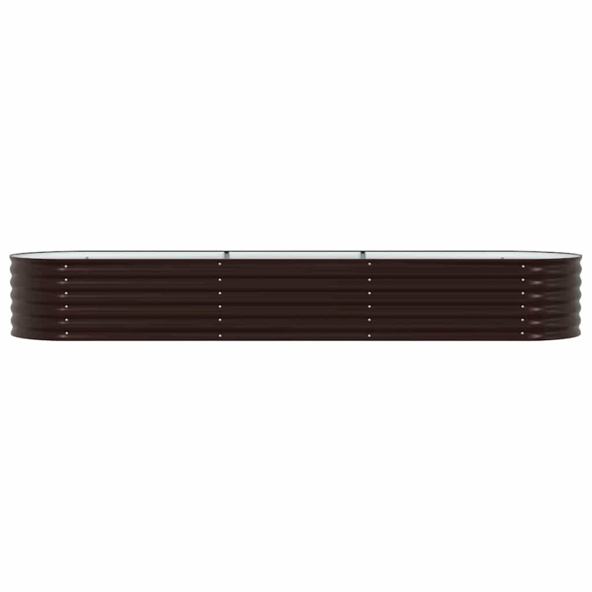 vidaXL Ανεβασμένο Κρεβάτι Καφέ 320 x 80 x 44 cm Ατσάλι