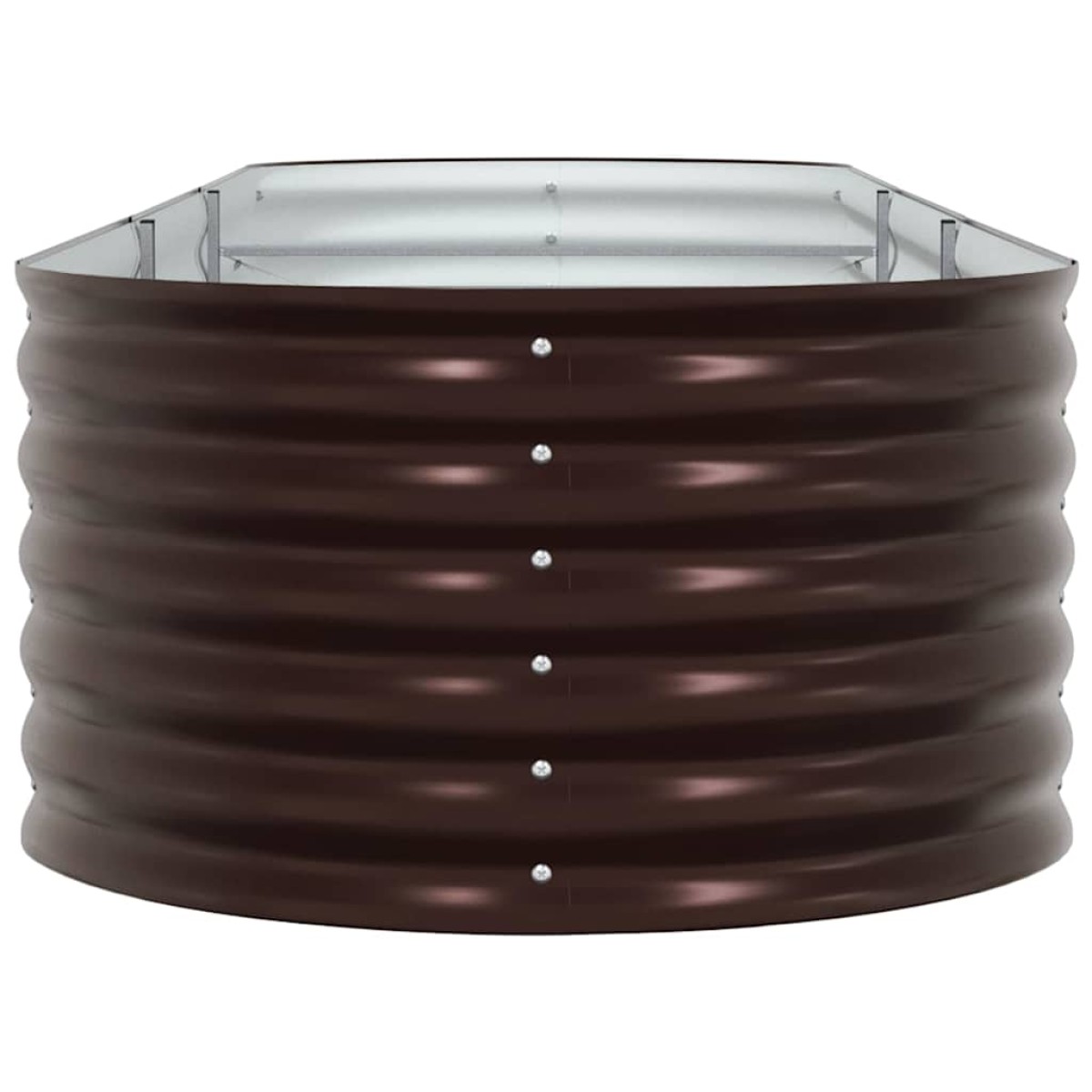 vidaXL Ανεβασμένο Κρεβάτι Καφέ 320 x 80 x 44 cm Ατσάλι