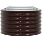 vidaXL Ανεβασμένο Κρεβάτι Καφέ 320 x 80 x 44 cm Ατσάλι