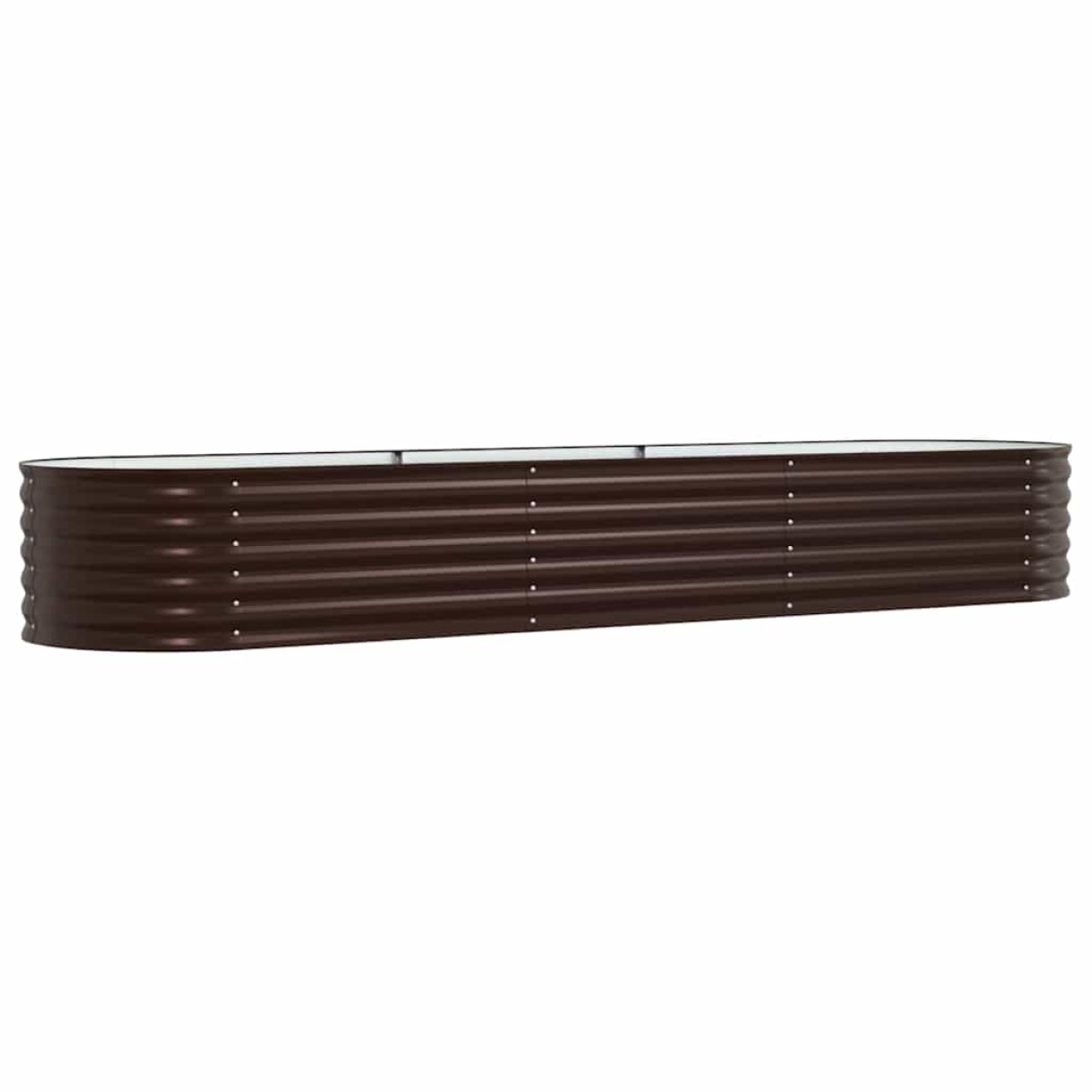 vidaXL Ανεβασμένο Κρεβάτι Καφέ 320 x 80 x 44 cm Ατσάλι