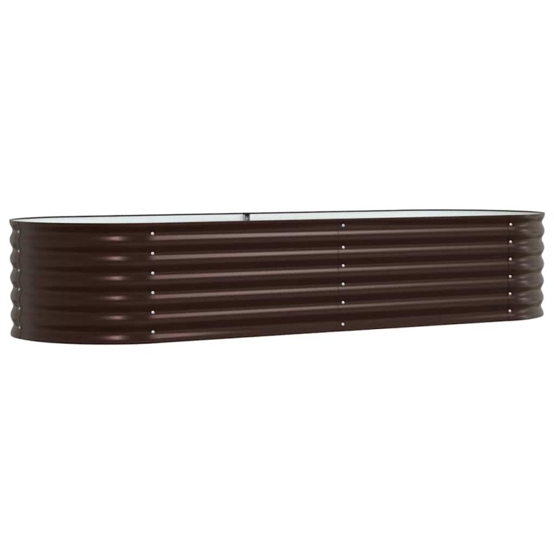 vidaXL Ανεβασμένο Κρεβάτι Καφέ 240 x 80 x 44 cm Ατσάλι