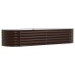 vidaXL Ανεβασμένο Κρεβάτι Καφέ 240 x 80 x 44 cm Ατσάλι