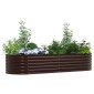vidaXL Ανεβασμένο Κρεβάτι Καφέ 240 x 80 x 44 cm Ατσάλι