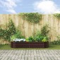 vidaXL Ανεβασμένο Κρεβάτι Καφέ 240 x 80 x 44 cm Ατσάλι