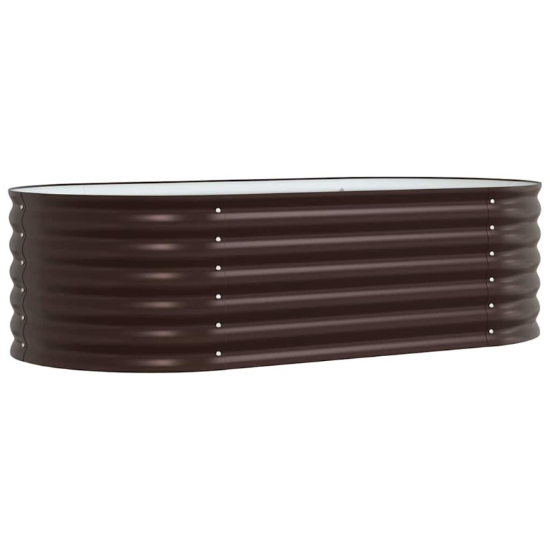 vidaXL Ανεβασμένο Κρεβάτι Καφέ 160 x 80 x 44 cm Ατσάλι