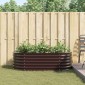 vidaXL Ανεβασμένο Κρεβάτι Καφέ 160 x 80 x 44 cm Ατσάλι