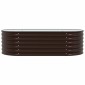 vidaXL Ανεβασμένο Κρεβάτι Καφέ 160 x 80 x 44 cm Ατσάλι