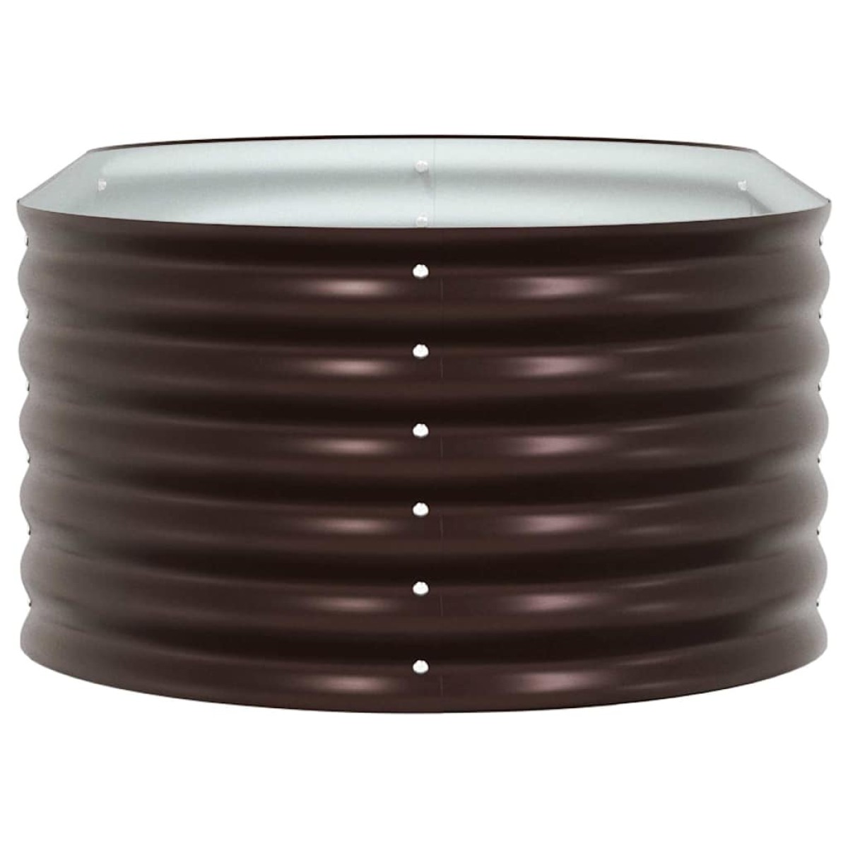 vidaXL Ανεβασμένο Κρεβάτι Καφέ 160 x 80 x 44 cm Ατσάλι