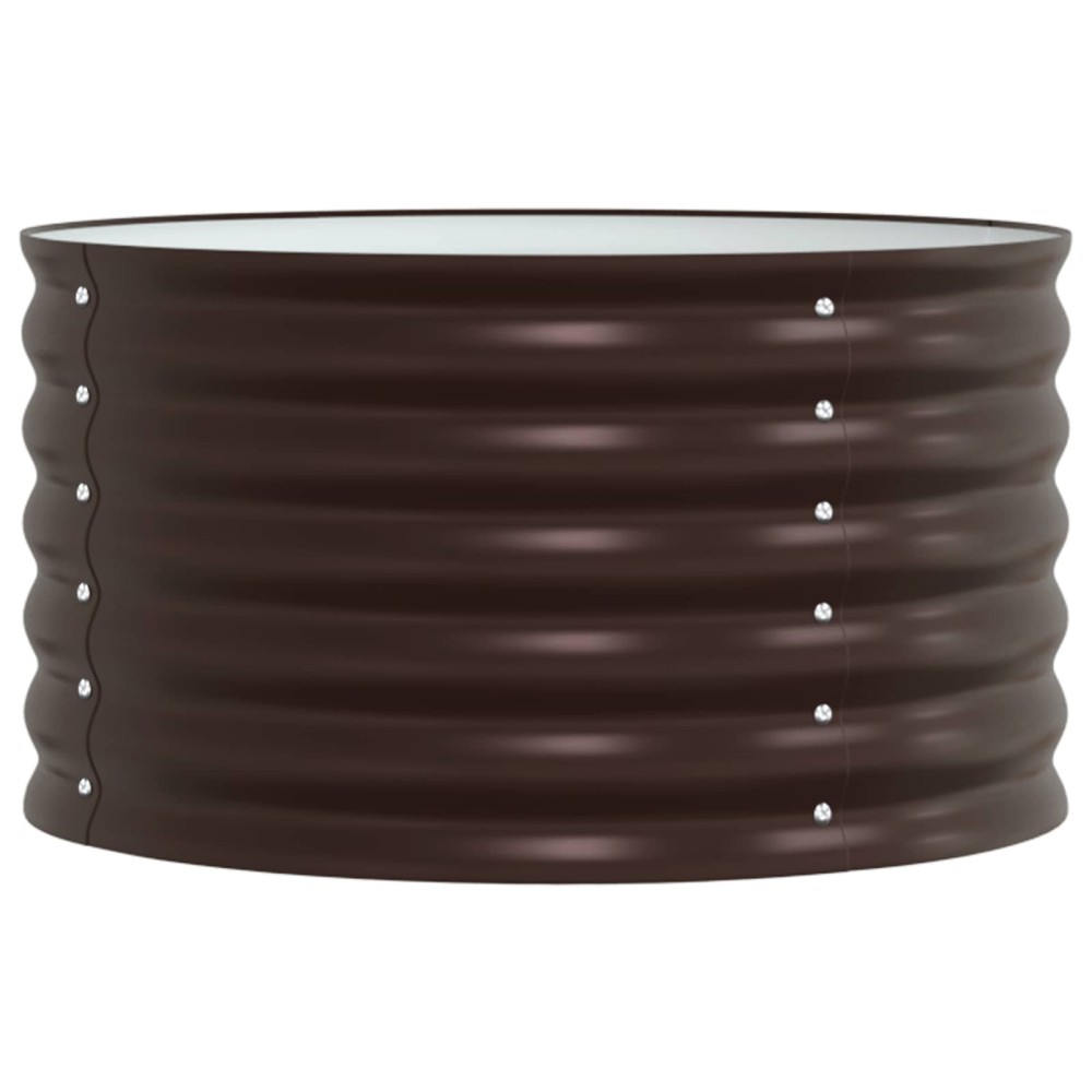vidaXL Ανεβασμένο Κρεβάτι Καφέ 80 x 80 x 44 cm Ατσάλι