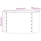 vidaXL Ανεβασμένο Κρεβάτι Καφέ 80 x 80 x 44 cm Ατσάλι