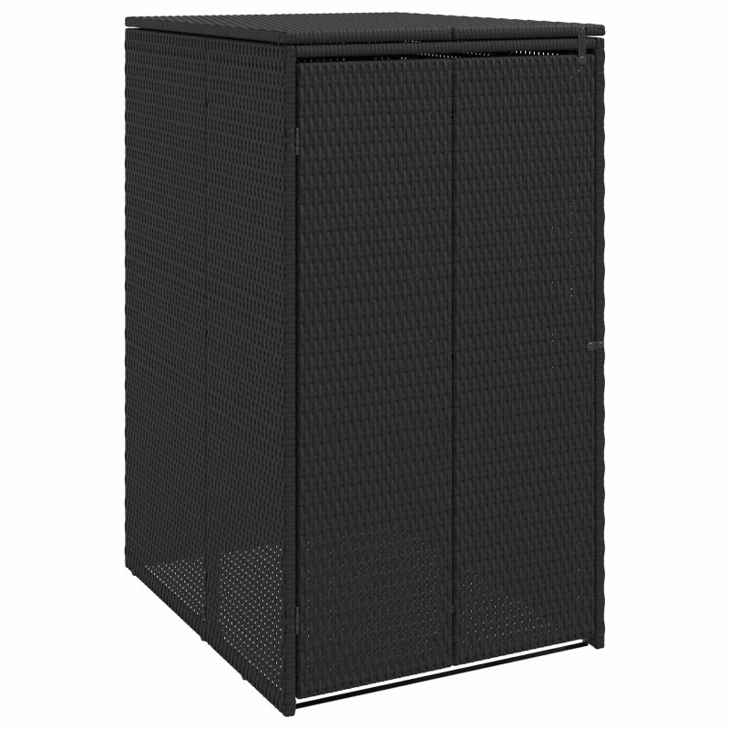 vidaXL Κουτί Κάδου Σκύλου Μαύρο 65 x 80 x 115 εκ. Πολυαιθυλένιο