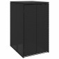 vidaXL Κουτί Κάδου Σκύλου Μαύρο 65 x 80 x 115 εκ. Πολυαιθυλένιο