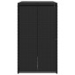vidaXL Κουτί Κάδου Σκύλου Μαύρο 65 x 80 x 115 εκ. Πολυαιθυλένιο