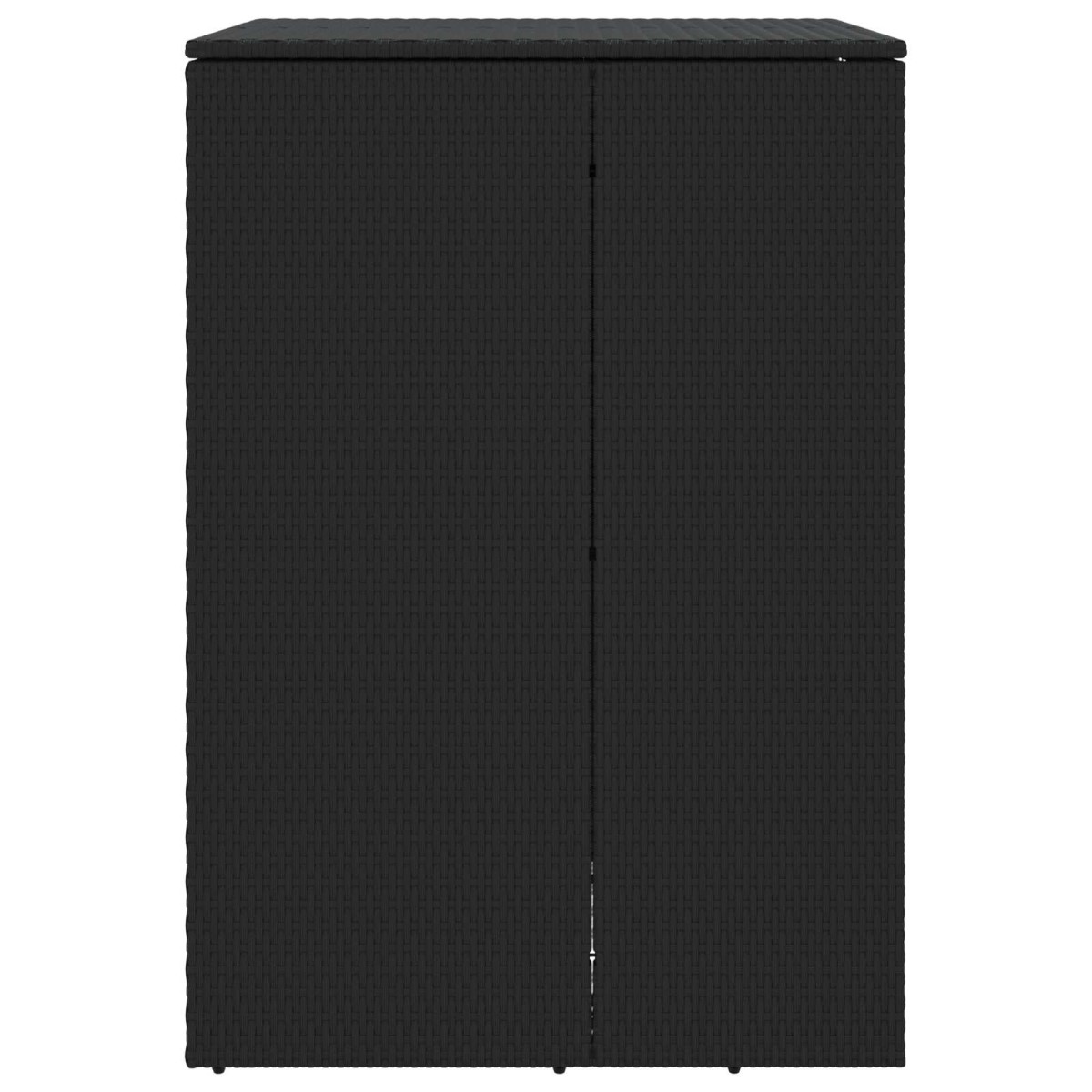vidaXL Κουτί Κάδου Σκύλου Μαύρο 65 x 80 x 115 εκ. Πολυαιθυλένιο
