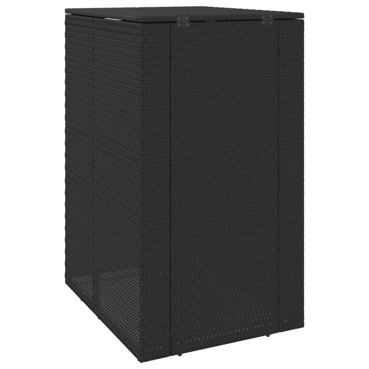 vidaXL Κουτί Κάδου Σκύλου Μαύρο 65 x 80 x 115 εκ. Πολυαιθυλένιο