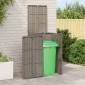 vidaXL Κουτί Κάδου Σκύλου Γκρι 65 x 80 x 115 εκ. Πολυαιθυλένιο