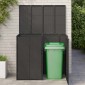 vidaXL Κουτί Κάδου Σκύλου 2 τμχ. Μαύρο 130 x 80 x 115 εκ.