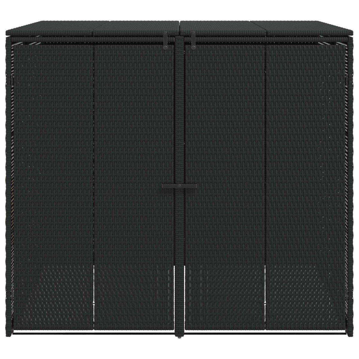 vidaXL Κουτί Κάδου Σκύλου 2 τμχ. Μαύρο 130 x 80 x 115 εκ.