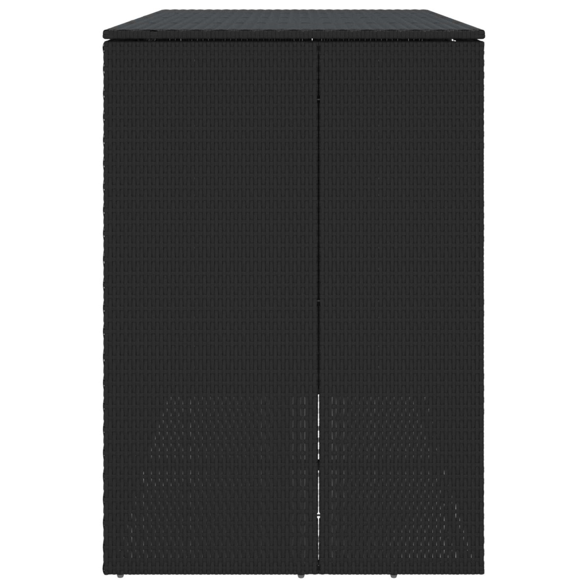 vidaXL Κουτί Κάδου Σκύλου 2 τμχ. Μαύρο 130 x 80 x 115 εκ.