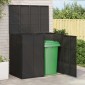 vidaXL Κουτί Κάδου Σκύλου 2 τμχ. Μαύρο 130 x 80 x 115 εκ.