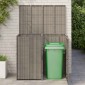 vidaXL Κουτί Κάδου Σκύλου 2 τμχ. Γκρι 130 x 80 x 115 εκ. Πολυαιθυλένιο