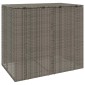vidaXL Κουτί Κάδου Σκύλου 2 τμχ. Γκρι 130 x 80 x 115 εκ. Πολυαιθυλένιο