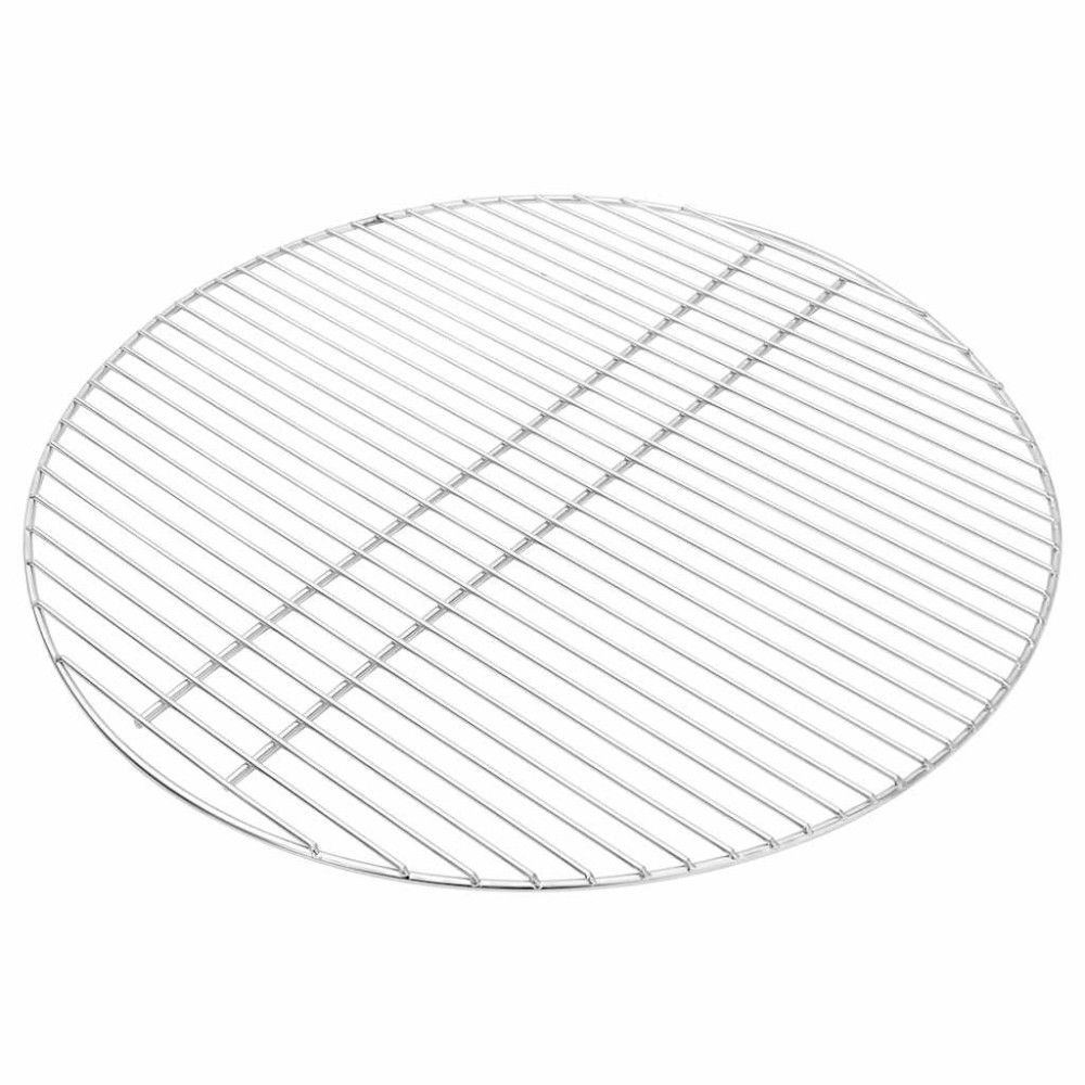 vidaXL Σχάρα μπάρμπεκιου Ασημί 60 x 60 cm Ανοξείδωτο ατσάλι