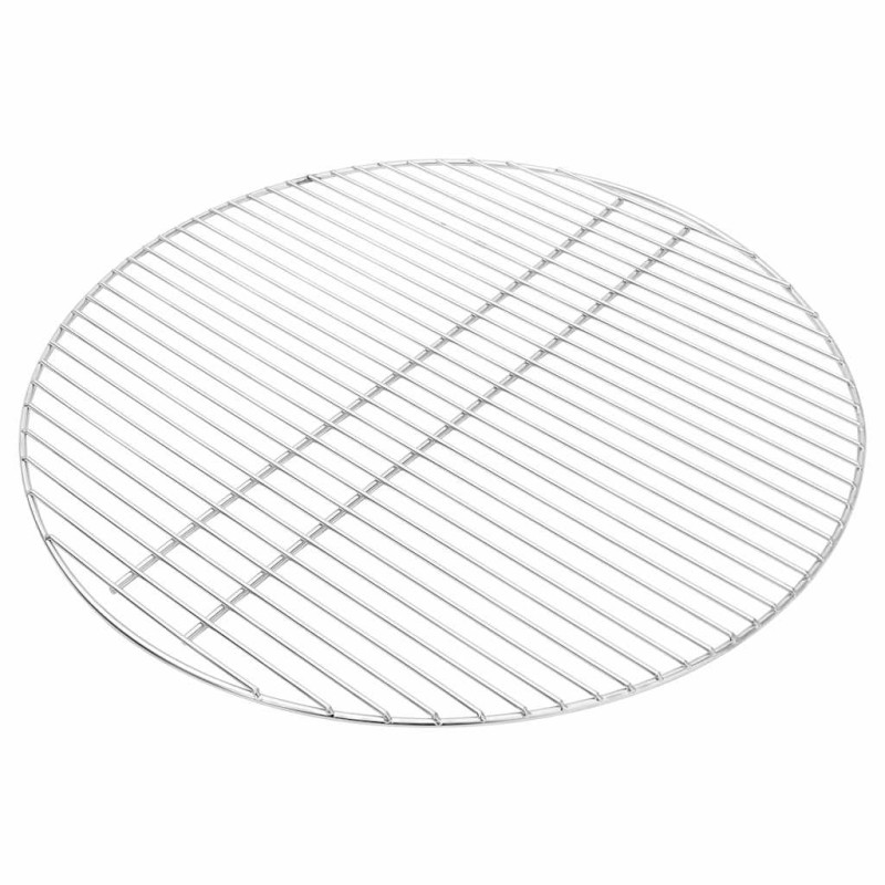 vidaXL Σχάρα μπάρμπεκιου Ασημί 60 x 60 cm Ανοξείδωτο ατσάλι