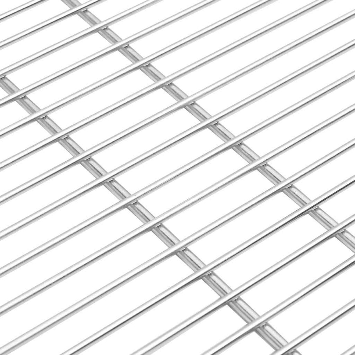 vidaXL Σχάρα μπάρμπεκιου Ασημί 60 x 60 cm Ανοξείδωτο ατσάλι