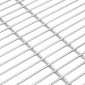 vidaXL Σχάρα μπάρμπεκιου Ασημί 60 x 60 cm Ανοξείδωτο ατσάλι