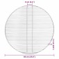 vidaXL Σχάρα μπάρμπεκιου Ασημί 60 x 60 cm Ανοξείδωτο ατσάλι
