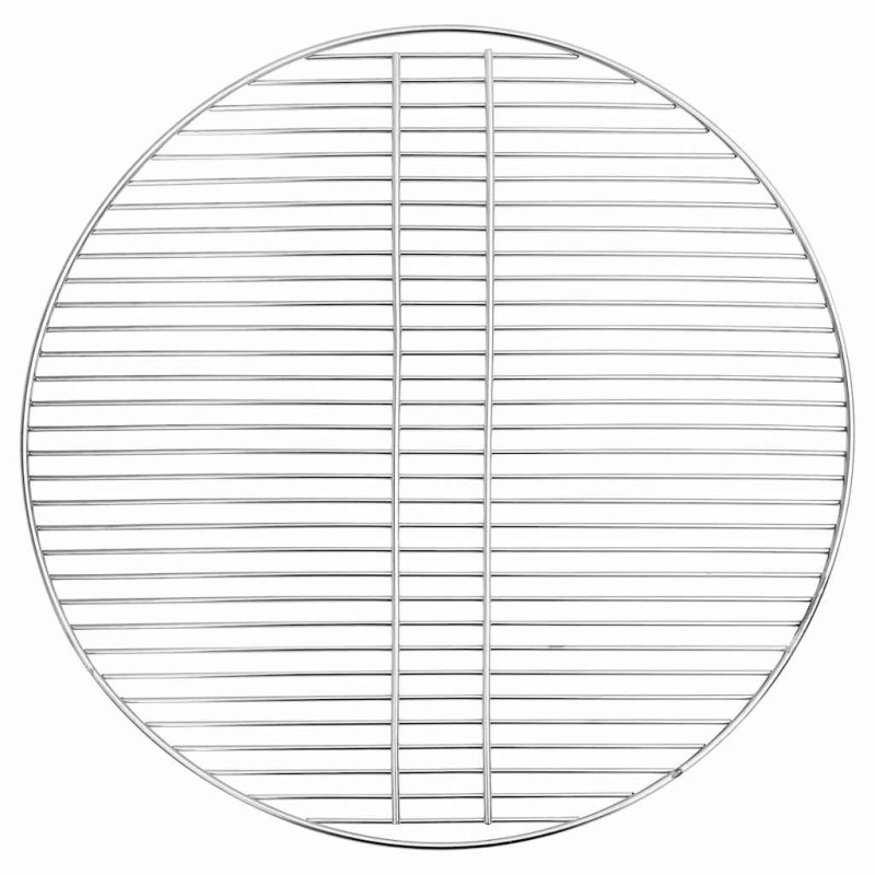 vidaXL Σχάρα μπάρμπεκιου Ασημί 60 x 60 cm Ανοξείδωτο ατσάλι