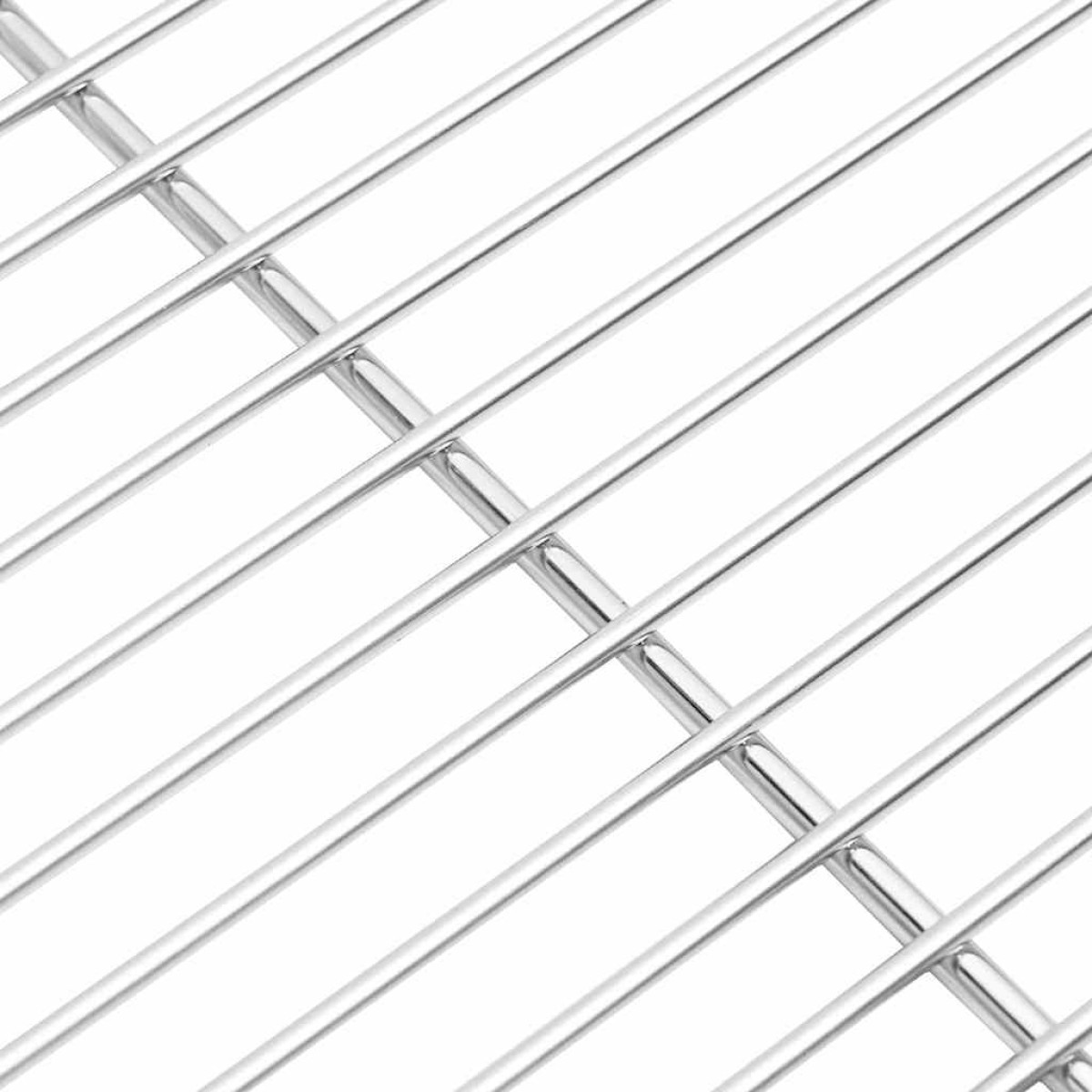 vidaXL Σχάρα ψησίματος Ασημί 67 x 40 εκ. Ανοξείδωτο ατσάλι