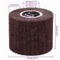 vidaXL Λειαντικοί Ρολοί 3 τμχ. Καφέ 12 x 12 x 10 εκ. Συνθετικές ίνες