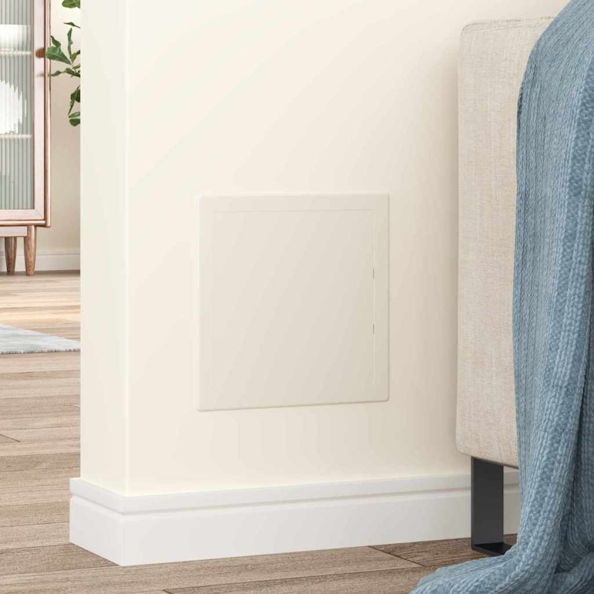 vidaXL Πίνακες Πρόσβασης 2 τμχ. Λευκό 20 x 20 cm ΑΒΣ Πλαστικό