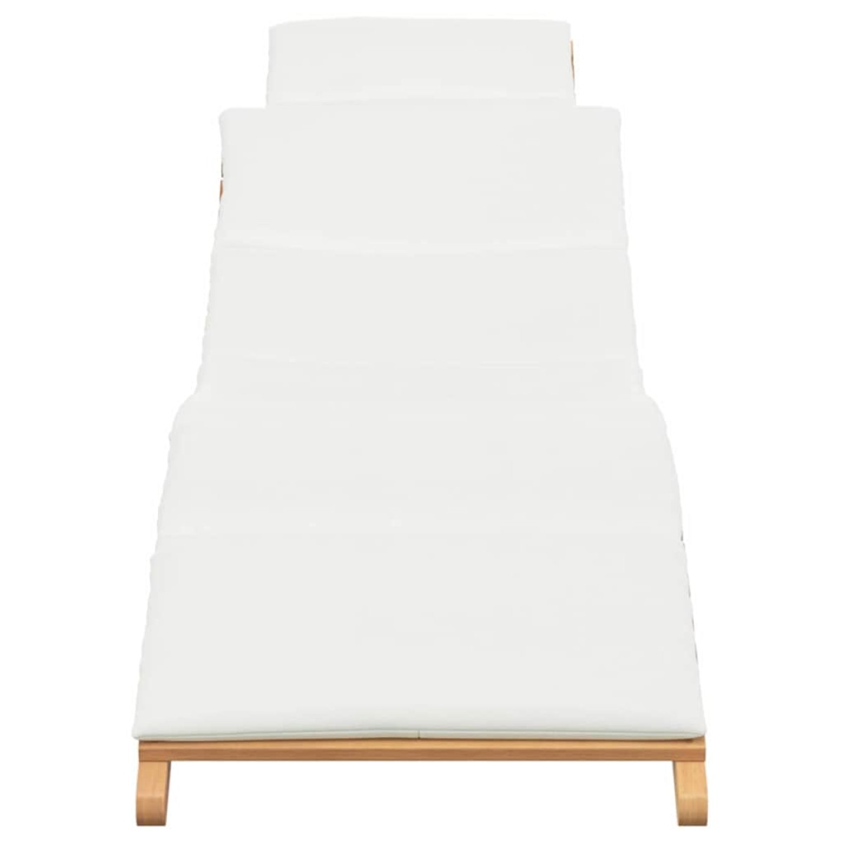 vidaXL Καλοκαιρινή Ξαπλώστρα Καφέ 198 x 55 x 58,5 εκ Στερεό Ξύλο Τίκ
