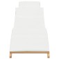 vidaXL Καλοκαιρινή Ξαπλώστρα Καφέ 198 x 55 x 58,5 εκ Στερεό Ξύλο Τίκ