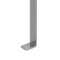 vidaXL Καπέλο τζακιού Ασημί 59,5 x 50 x 36,5 cm Ανοξείδωτο ατσάλι