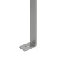 vidaXL Καπνοδόχος Ασημί 40 x 40 x 37,5 εκ Ανοξείδωτο ατσάλι