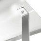 vidaXL Καπνοδόχος Ασημί 40 x 40 x 37,5 εκ Ανοξείδωτο ατσάλι