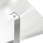 vidaXL Καπνοδόχος Ασημί 50 x 50 x 37 εκ Ανοξείδωτο ατσάλι