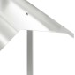 vidaXL Καπνοδόχος Ασημί 50 x 60 x 37 εκ Ανοξείδωτο ατσάλι